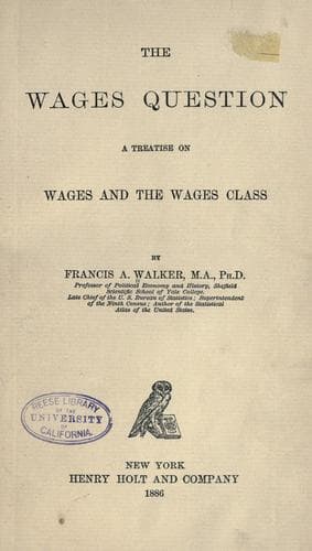 Tapa de The wages question