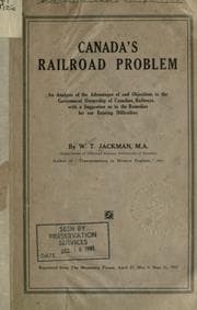 Tapa de Canada's railroad problem