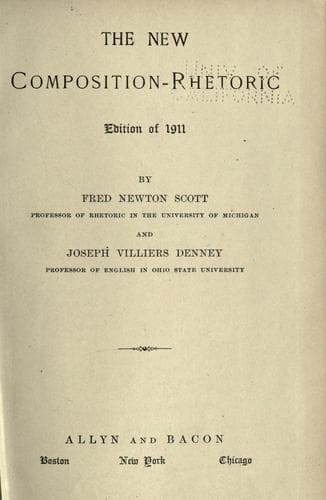 Tapa de The new composition-rhetoric.