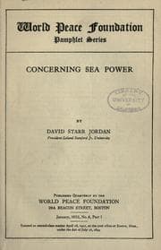 Tapa de Concerning sea power