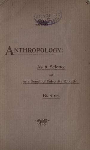 Tapa de Anthropology