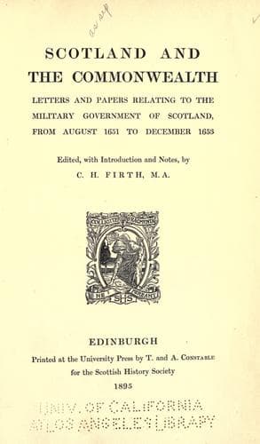 Tapa de Scotland and the Commonwealth.