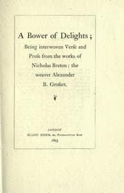 Tapa de A bower of delights