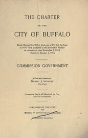 Tapa de The charter of the city of Buffalo