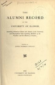 Tapa de The alumni record of the University of Illinois