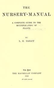 Tapa de The nursery-manual