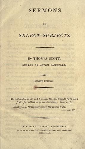 Tapa de Sermons on select subjects