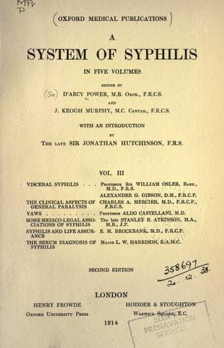 Tapa de system of syphilis