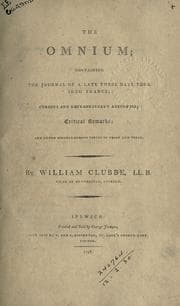 Tapa de The omnium, containing the Journal of a late three days tour into France