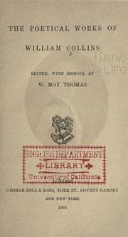 Tapa de The poetical works of William Collins