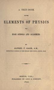 Tapa de A textbook on the elements of physics
