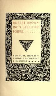 Tapa de Poems of Robert Browning from the author's rev. text of 1889