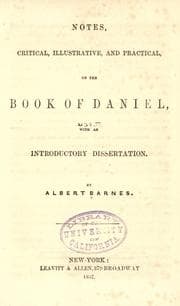 Tapa de Notes, critical, illustrative, and practical, on the book of Daniel