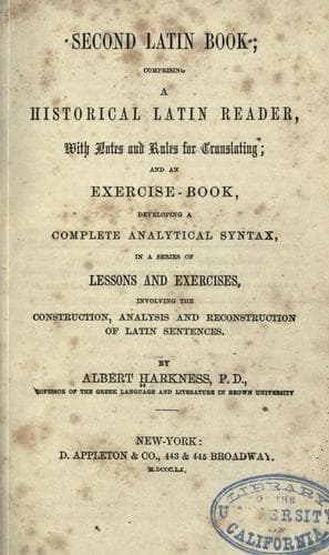 Tapa de Second Latin book