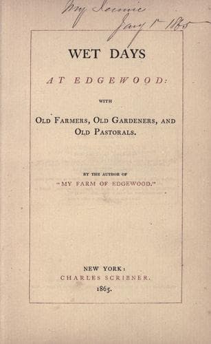 Tapa de Wet days at Edgewood