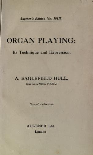 Tapa de Organ playing