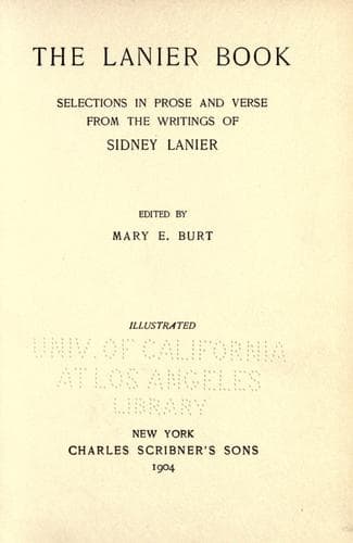 Tapa de The Lanier book