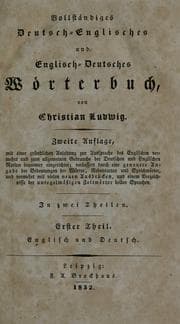 Tapa de Complete dictionary, English and German, and German and English