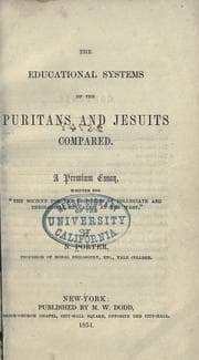 Tapa de The educational systems of the Puritans and Jesuits compared
