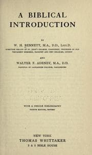 Tapa de A Biblical introduction