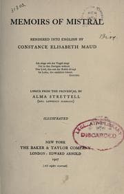 Tapa de Memoirs of Mistral