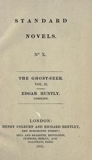 Tapa de Edgar Huntly, or, The sleep walker