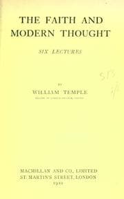 Tapa de The faith and modern thought
