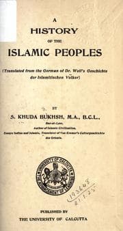 Tapa de A history of the Islamic peoples