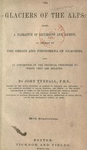 Tapa de The glaciers of the Alps
