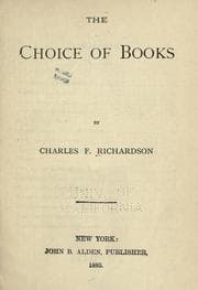 Tapa de The choice of books