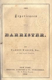 Tapa de The experiences of a barrister