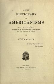 Tapa de A new dictionary of Americanisms
