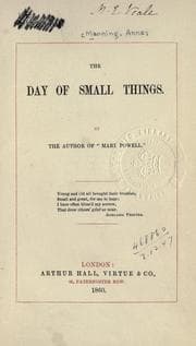 Tapa de The day of small things