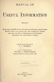 Tapa de Manual of useful information