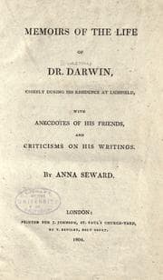 Tapa de Memoirs of the life of Dr. Darwin