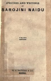 Tapa de nightingale of India Speeches and writings of Sarojini Naidu