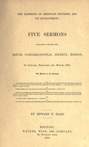 Tapa de The elements of Christian doctrine
