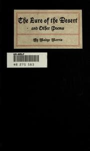 Tapa de The lure of the desert land, and other poems