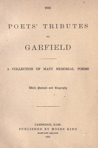Tapa de The poets' tributes to Garfield