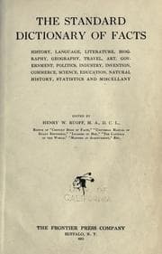 Tapa de The standard dictionary of facts