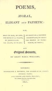 Tapa de Poems, moral, elegant and pathetic