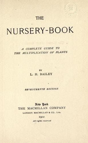 Tapa de The nursery-book