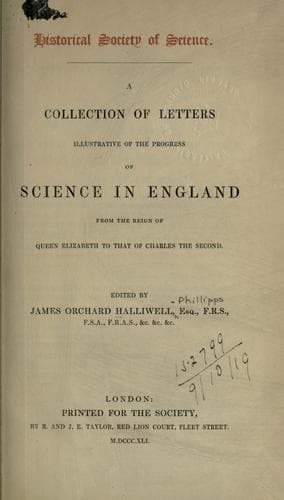 Tapa de A Collection of letters illustrative of the progress of science in England