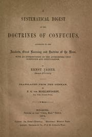 Tapa de A Systematical Digest of the Doctrines of Confucius