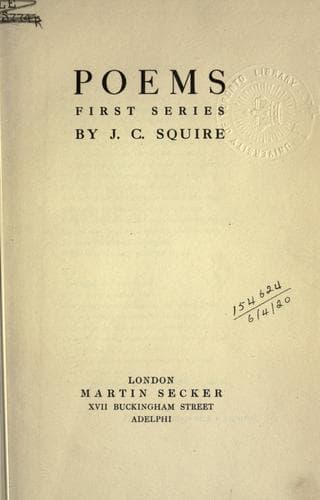 Tapa de Poems, first series.