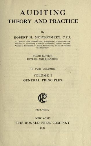 Tapa de Auditing theory and practice