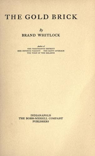Tapa de The gold brick