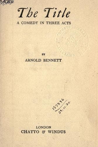 Tapa de The title