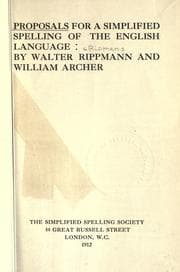 Tapa de Proposals for a simplified spelling of the English language