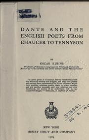 Tapa de Dante and the English poets from Chaucer to Tennyson